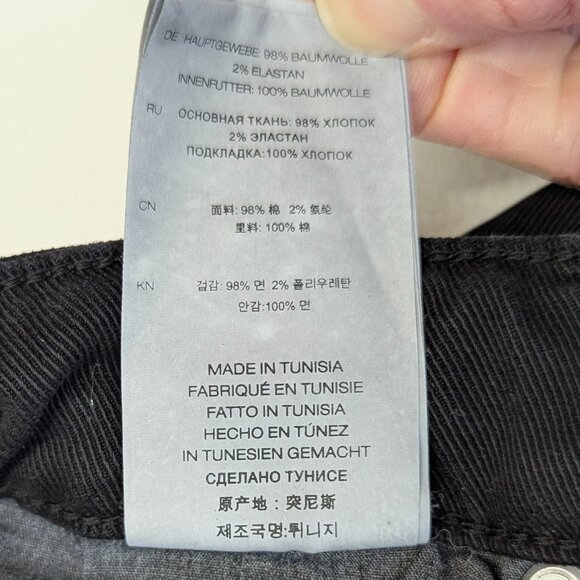 IRO Experience Size 26 Black Wash Cropped Jeans - Picture 9 of 14